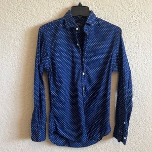 Blue mens dress shirt, Polo, size small